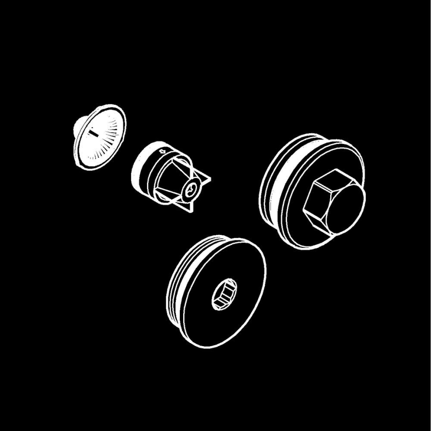 GROHE 47753000 - Tilbageventil, poleret krom