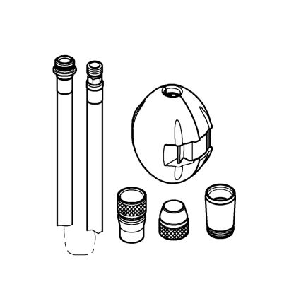 GROHE 48293000 - Bruserslange UNIVERSAL 1425 mm poleret krom