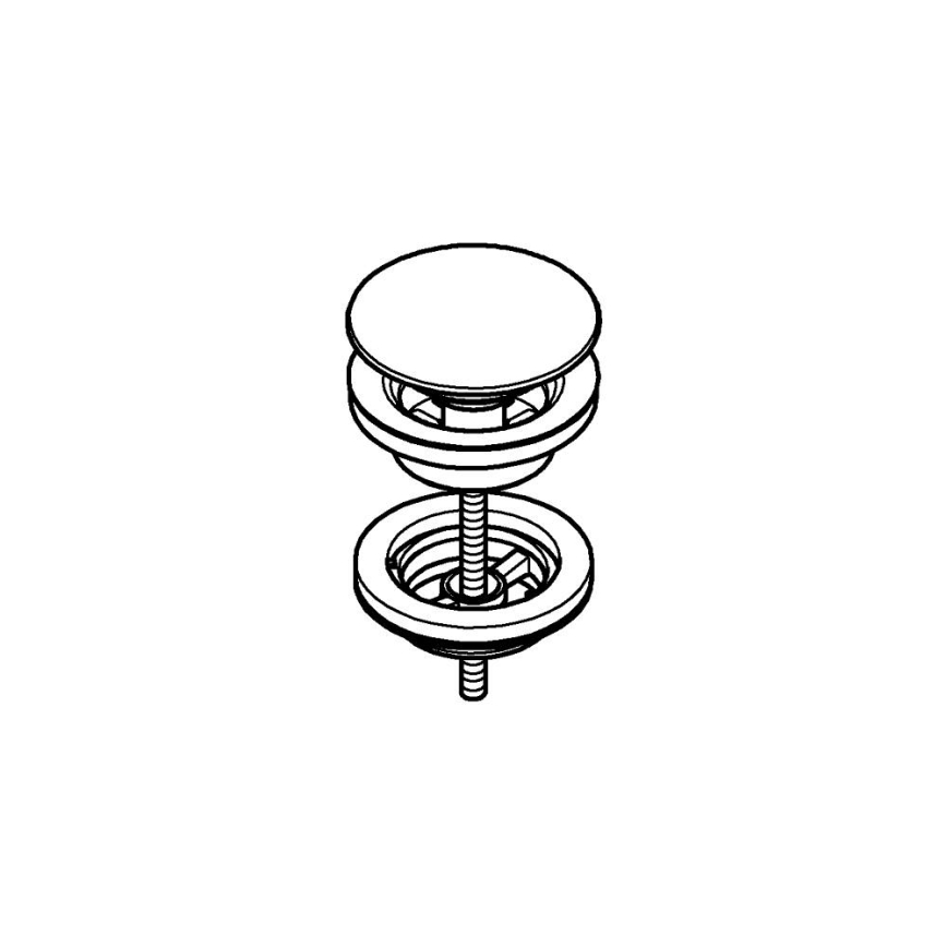 GROHE 65807000 - Afløbssæt i blank krom