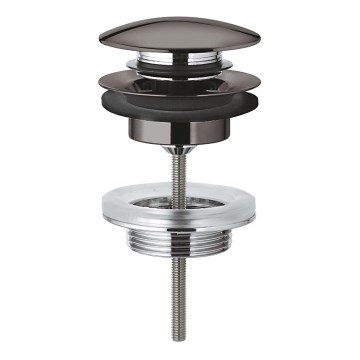 GROHE 65807A00 - Afløbssæt med bundventil til håndvaske med overløb, grafit