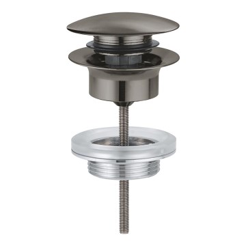 GROHE 65807AL0 - Afløbssæt til håndvaske med overløb, grafit