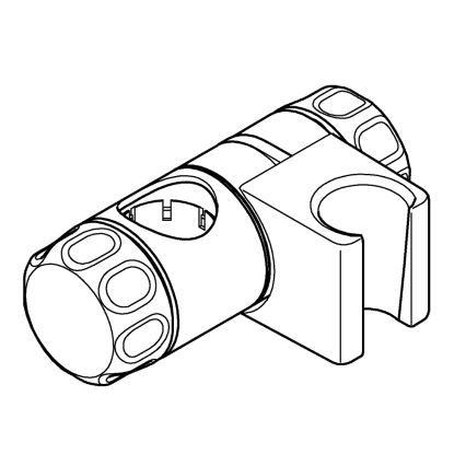 GROHE 7659000 - Glider til bruserstang TEMPESTA 24,7 mm blank krom
