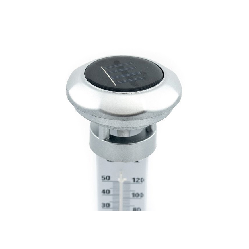 Grundig 89640 - LED solcellelampe med termometer 1xLED/1,2V IP44