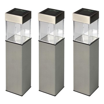 Grundig 90048 - 3x Solcellelampe LED/5,5x28 cm 1xAAA 600 mAh
