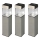 Grundig 90048 - SÆT 3x Solcellelampe LED/5,5x28cm 1xAAA 600 mAh
