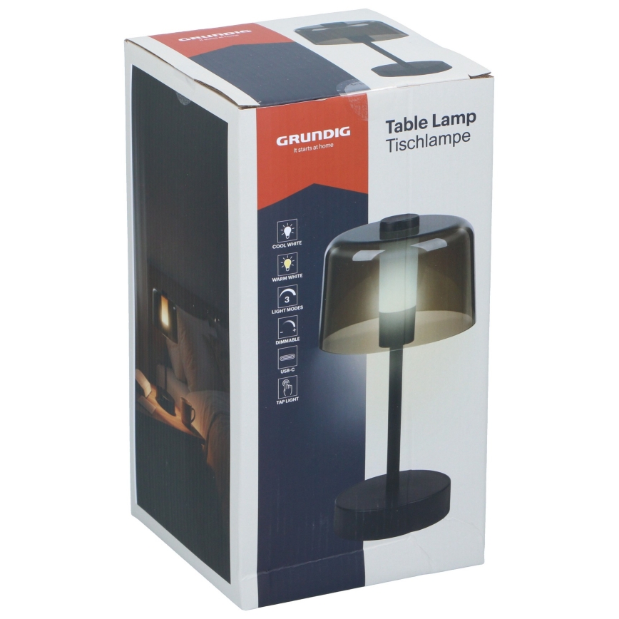 Grundig - LED dæmpbar berøringsbetjent bordlampe LED/5V 800 mAh