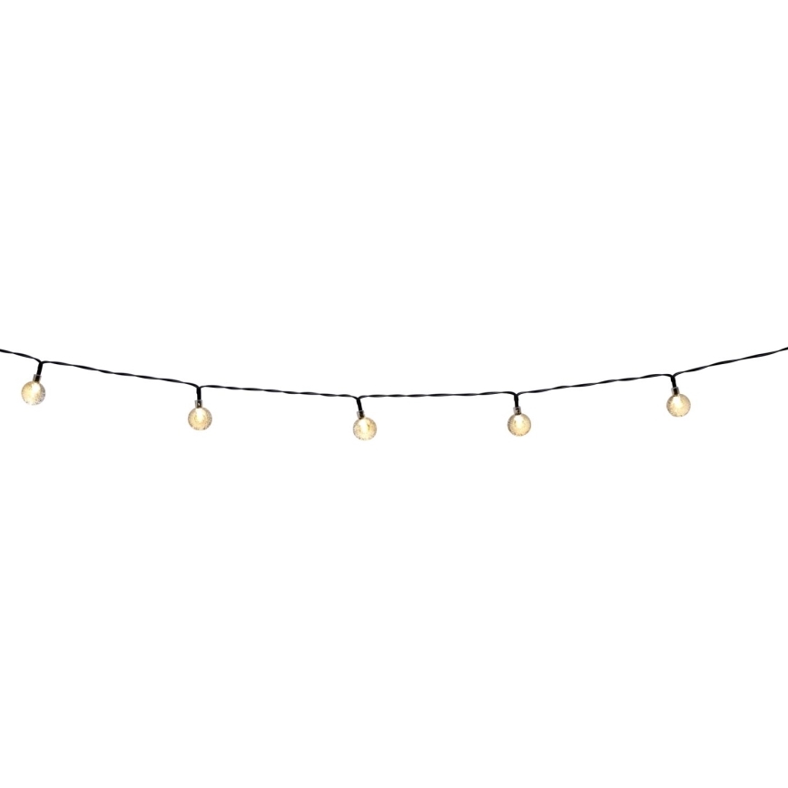 Grundig - LED Dæmpbar soldrevet kæde 50xLED/8 funktioner 9,35 m IP44 varm hvid + fjernbetjening