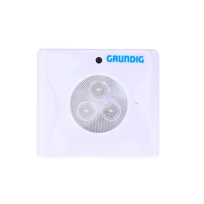 Grundig - LED natlampe med sensor 3xLED/3xAAA