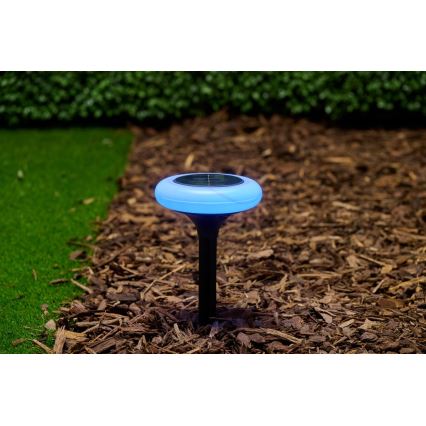 Grundig - LED RGB solcellelampe LED/1,2V 300 mAh