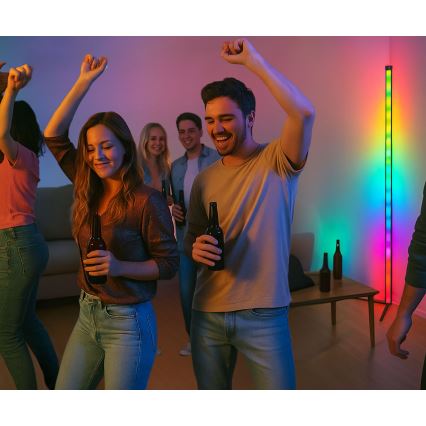 Grundig - LED RGBW dæmpbar gulvlampe LED/6W/230V + fjernbetjening