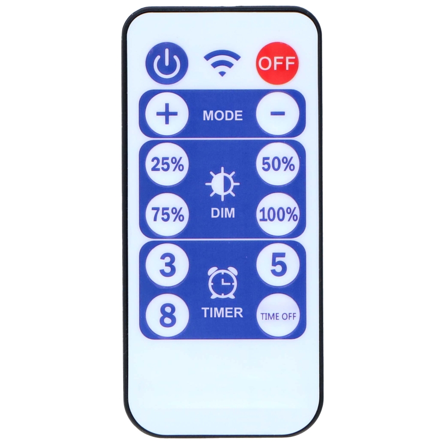 Grundig - LED dæmpbar solcellekæde 50xLED/8 funktioner 9,35 m IP44 varm hvid 600 mAh + fjernbetjening