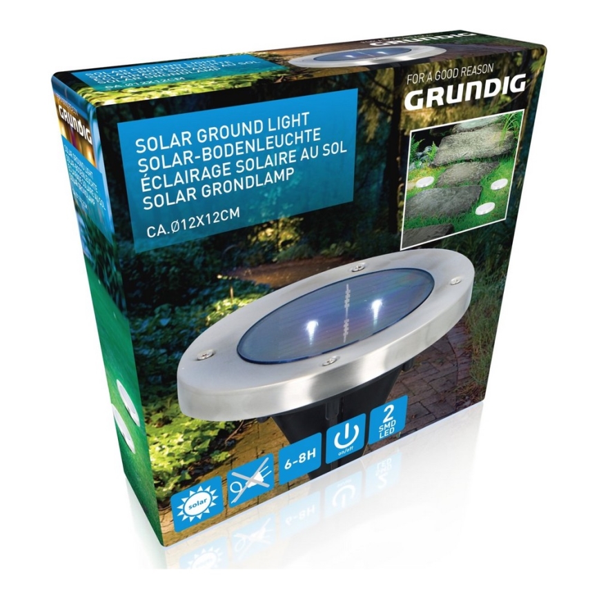 Grundig - LED solcellelampe 2xLED/1,2V 600 mAh