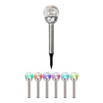 Grundig - LED solcellelampe LED/1,2V 600 mAh multifarvet