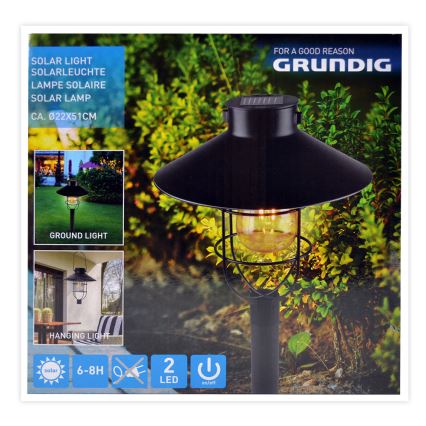 Grundig - LED solcellelampe LED/1,2V