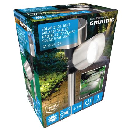 Grundig - LED solcellelampe LED/1,2V