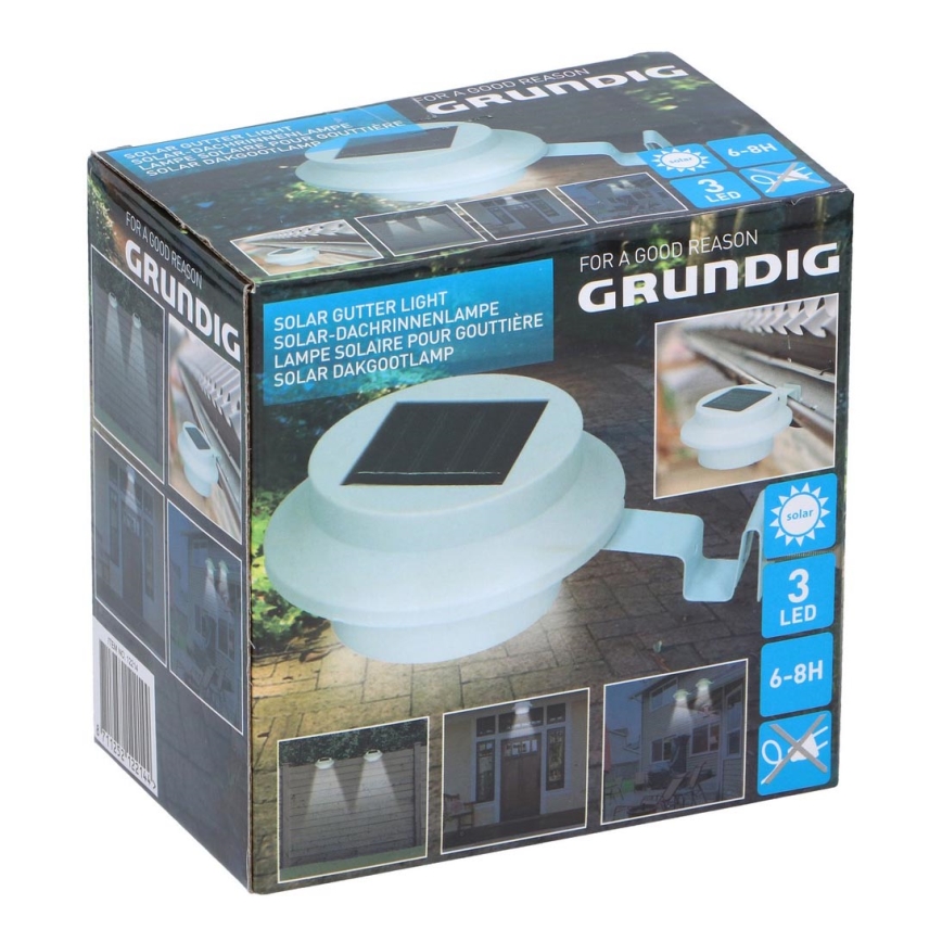 Grundig - LED solcellelampe med en holder 3xLED/1xAA 600 mAh