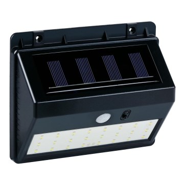 Grundig - LED solcellevæglampe med sensor LED/1,2V 600 mAh IP44