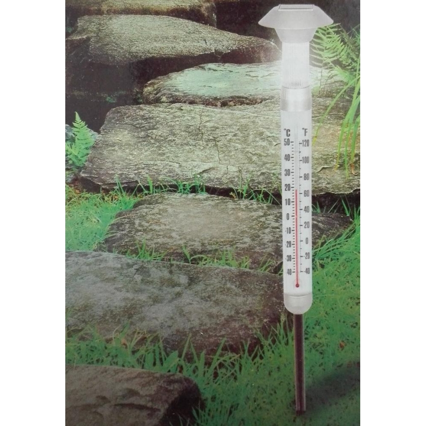 Grundig - LED Soldrevet termometer 1xAAA 600 mAh IP44