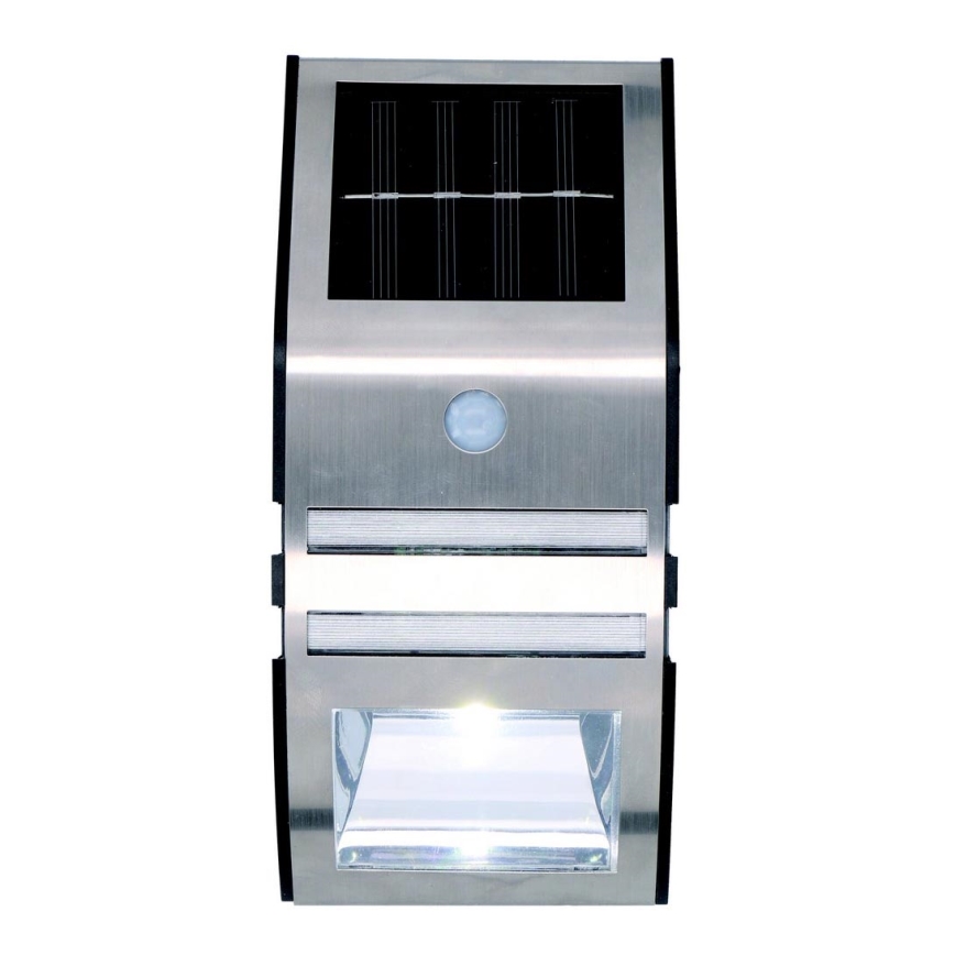 Grundig - LED Soldrevet væglampe med bevægelses- og skumringssensor LED/1xAA 600mAh IP64