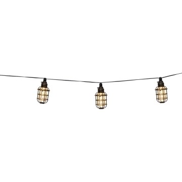 Grundig - Soldrevet LED lyskæde 10xLED 3,8 m IP44 varm hvid