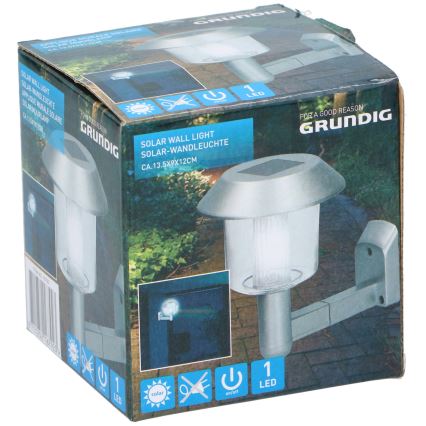 Grundig - Soldrevet LED væglampe LED/1,2V