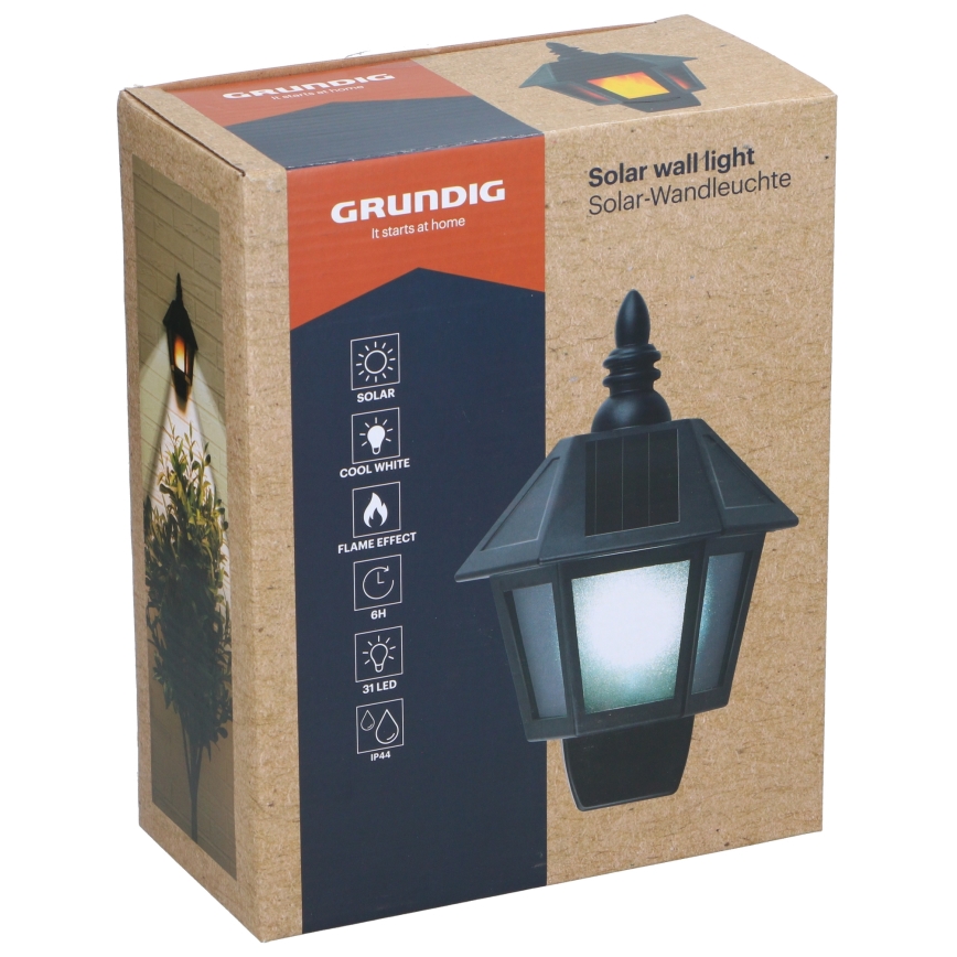 Grundig - Soldrevet LED væglampe LED/1,2V IP44