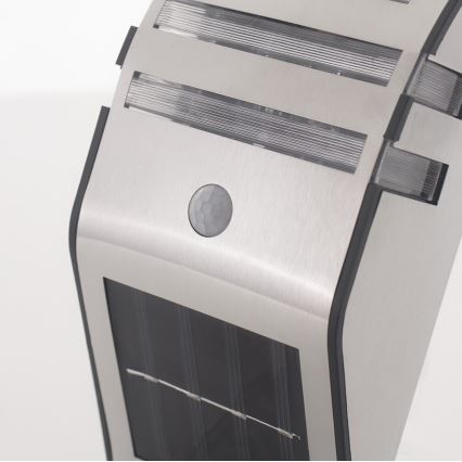 Grundig - LED Soldrevet væglampe med bevægelses- og skumringssensor LED/1xAA 600mAh IP64
