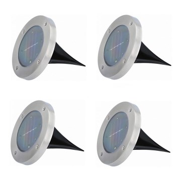 Grundig - SÆT med 4 LED solcellelamper LED/1W/1,2V 600 mAh IP65