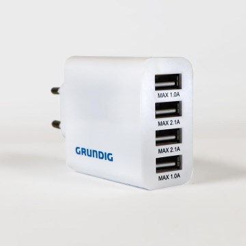 Grundig - USB-adapter 4xUSB/230V