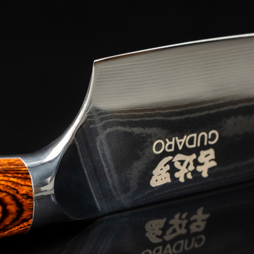 Gudaro - Damaskus kokkekniv FENG 8, 67 lag stål, længde 20 cm