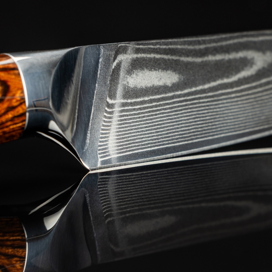 Gudaro - Damaskus kokkekniv FENG 8, 67 lag stål, længde 20 cm
