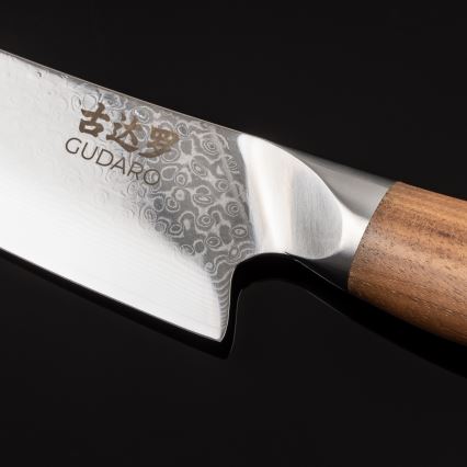 Gudaro - Damaskus kokkekniv TAKUMI 8, 67-lags stål, længde 20 cm, valnød