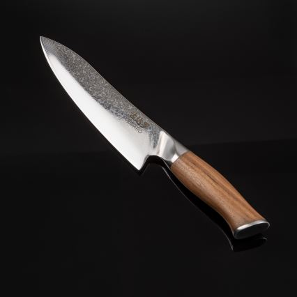 Gudaro - Damaskus kokkekniv TAKUMI 8, 67-lags stål, længde 20 cm, valnød