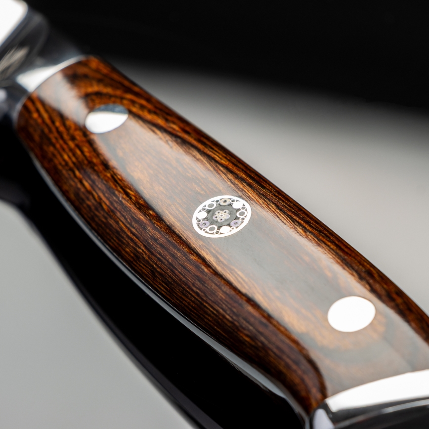 Gudaro - Damaskus-køkkenkniv FENG 3,5, 67-lags stål, længde 9,5 cm