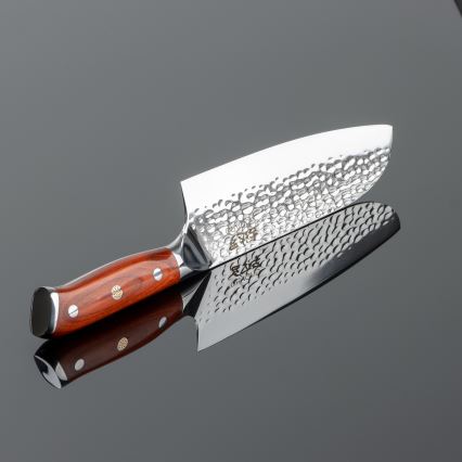 Gudaro - Santoku-køkkenkniv i damaskusstål MIYABI 7, 67 lag stål, længde 17,5 cm