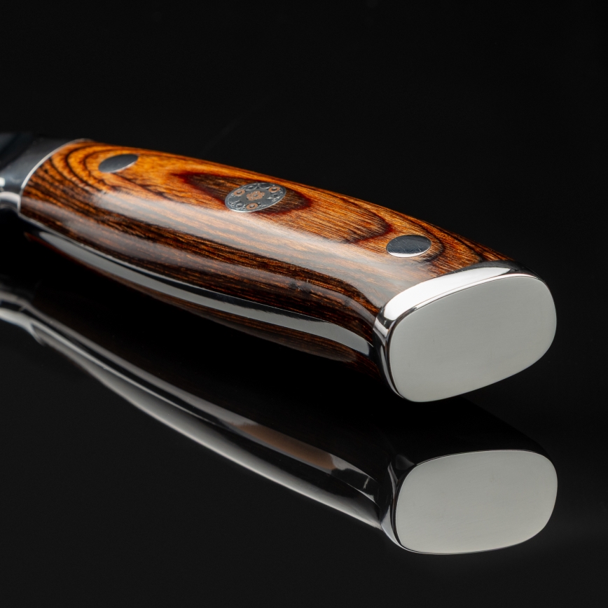 Gudaro - Damaskusstål Santoku køkkenkniv FENG 7,5, 67 lag stål, bladlængde 18 cm