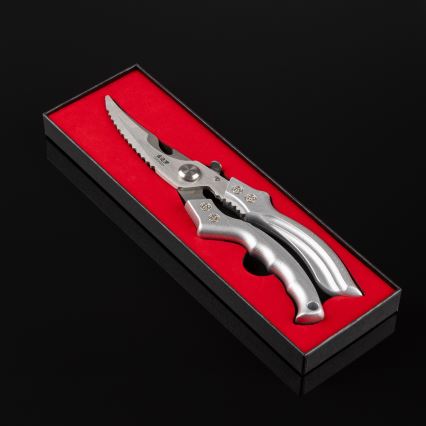 Gudaro - Fjerkræsaks NOBURU 24,5 cm, sølv