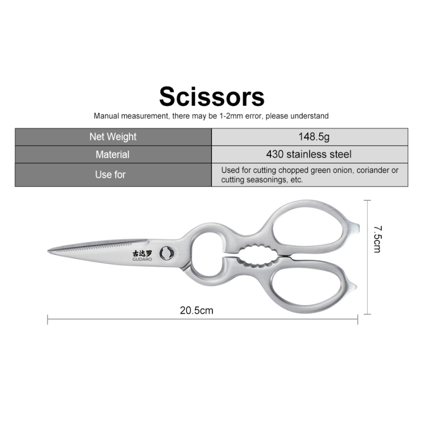 Gudaro - KENSHO 7-delt knivsæt med blok i akacietræ