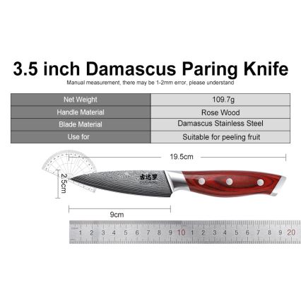 Gudaro - KENSHO 7-delt knivsæt med blok i akacietræ