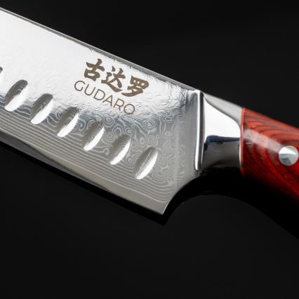 Gudaro - KENSHO knivsæt med knivblok, 7 dele i akacietræ