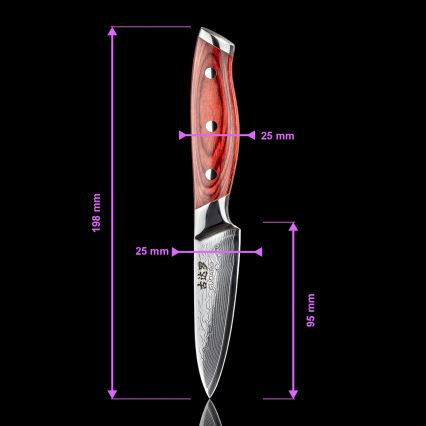 Gudaro - KENSHO knivsæt med knivblok, 7 dele i akacietræ