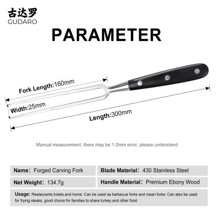 Gudaro - Køkkengaffel MIYABI pakka