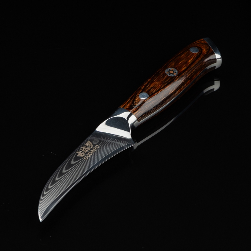 Gudaro - Køkkenkniv BIRD BEAK 7,6 cm damaskstål