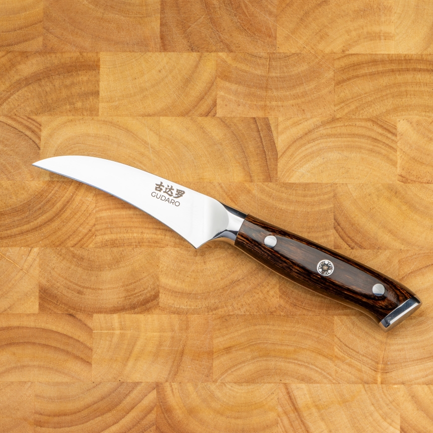 Gudaro - Køkkenkniv BIRD BEAK 7,6 cm damaskstål
