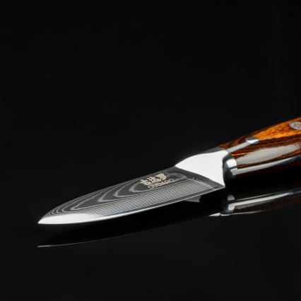 Gudaro - Køkkenkniv PARING 7,6 cm damaskusstål