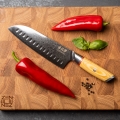 Gudaro - Santoku køkkenkniv HIKARI i damaskusstål 7