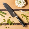 Gudaro - Santoku-køkkenkniv i damaskusstål AKIRO 7