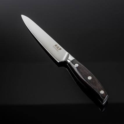 Gudaro - Damaskusstål universalkøkkenkniv SHIRO 5, 67-lags stål, længde 12,5 cm