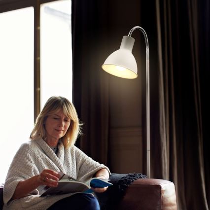 Gulvlampe 1xE27/25W/230V hvid