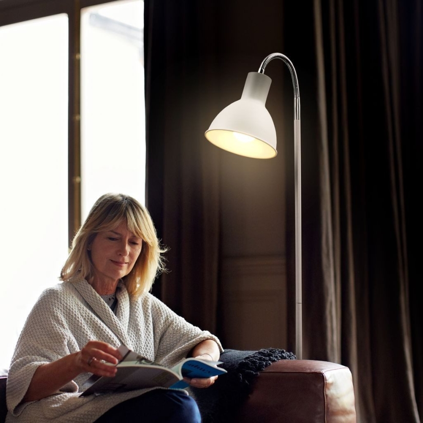 Gulvlampe 1xE27/25W/230V hvid